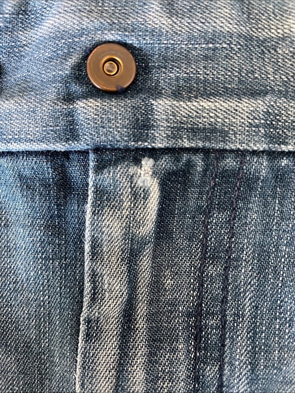 7 for all mankind a-line denim jean skirt large flap pockets rivets y2k 90s 30 - Picture 8 of 8